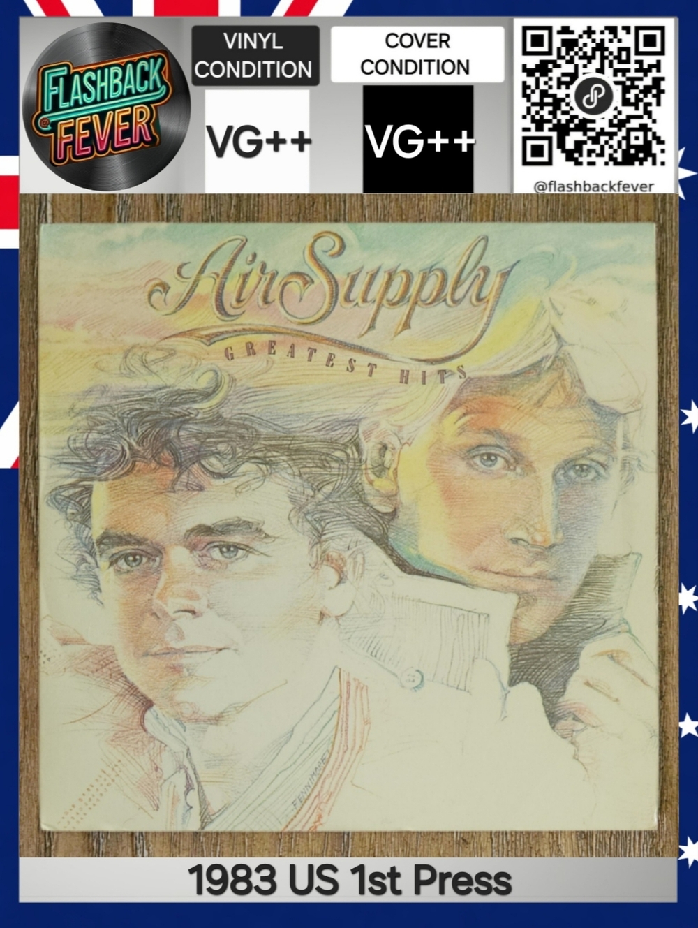 AIR SUPPLY•Greatest Hits•Aug 1983 US (#AL8-8024) Comp, Allen Zentz, Allied Press